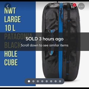 SOLD NWT Large Patagonia Black Hole Cube